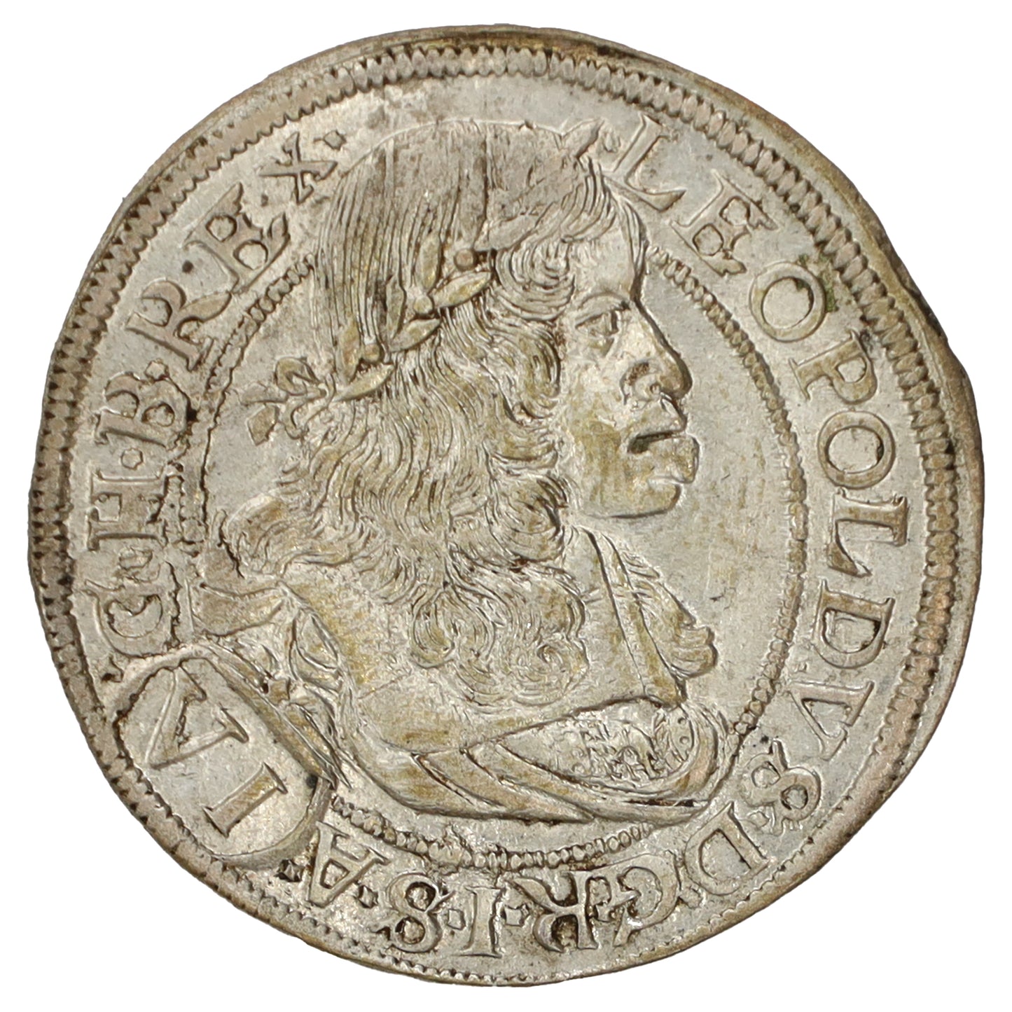 Austria 1665 Leopold I 6 Kreuzers AU-UNC (AU55)