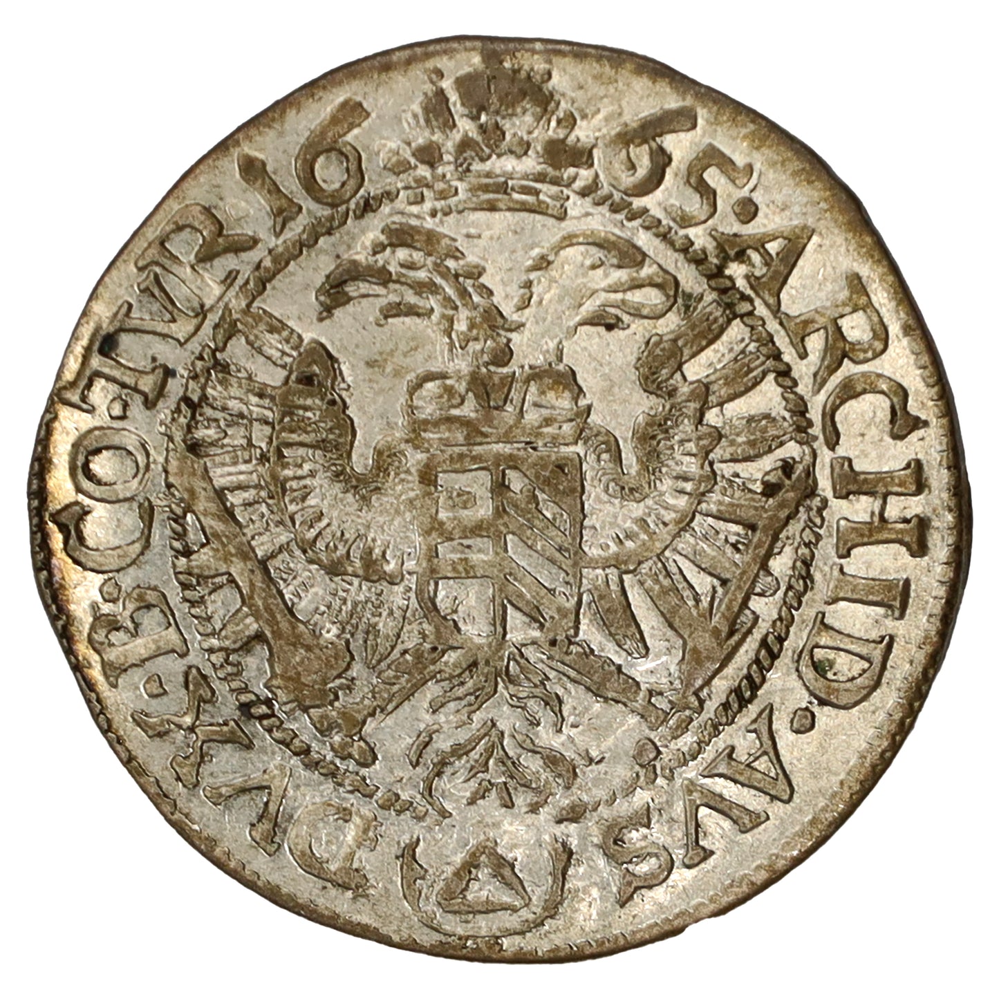 Austria 1665 Leopold I 3 Kreuzers Almost Uncirculated (AU50)