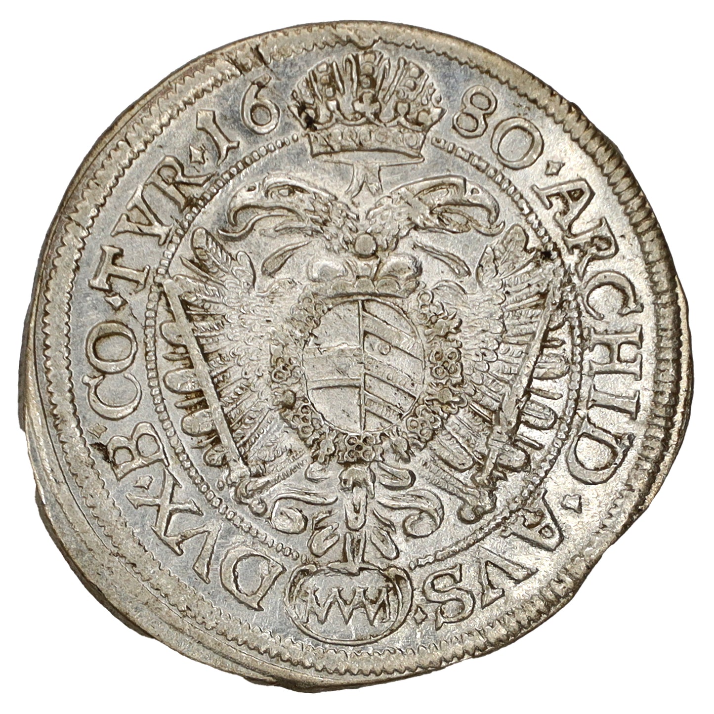 Austria 1680 Leopold I 6 Kreuzers Uncirculated (MS60)