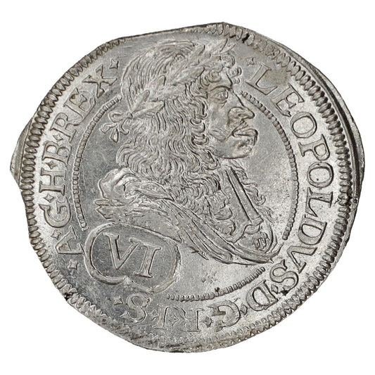 Austria 1686 Leopold I 6 Kreuzers Brilliant Uncirculated (MS63)