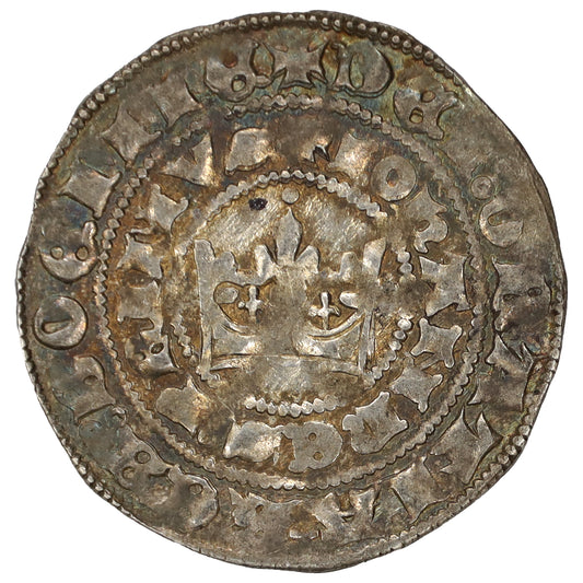 Kingdom of Bohemia 1310-1346 John of Luxembourg Groschen Almost Uncirculated (AU50)