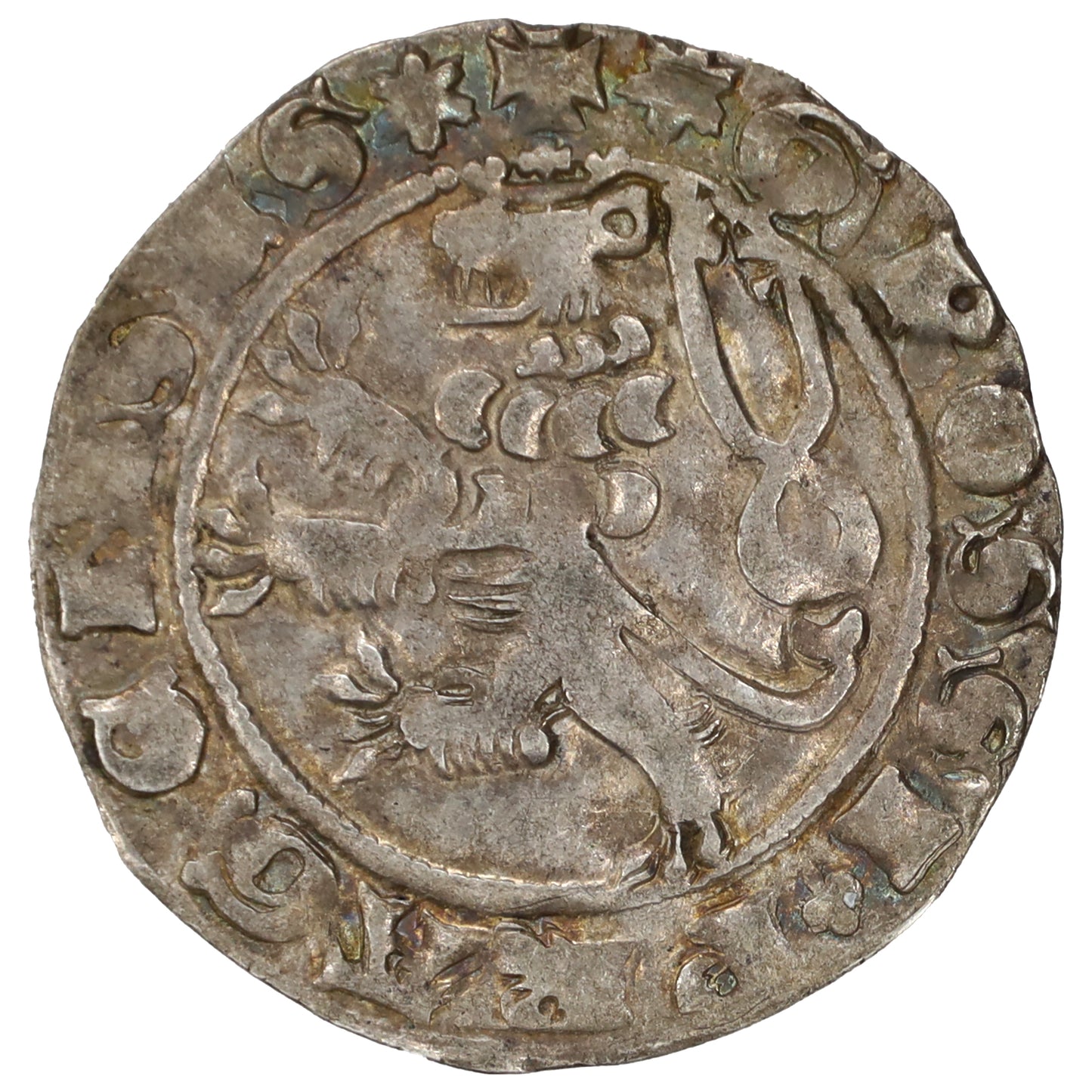 Kingdom of Bohemia 1310-1346 John of Luxembourg Groschen Almost Uncirculated (AU50)
