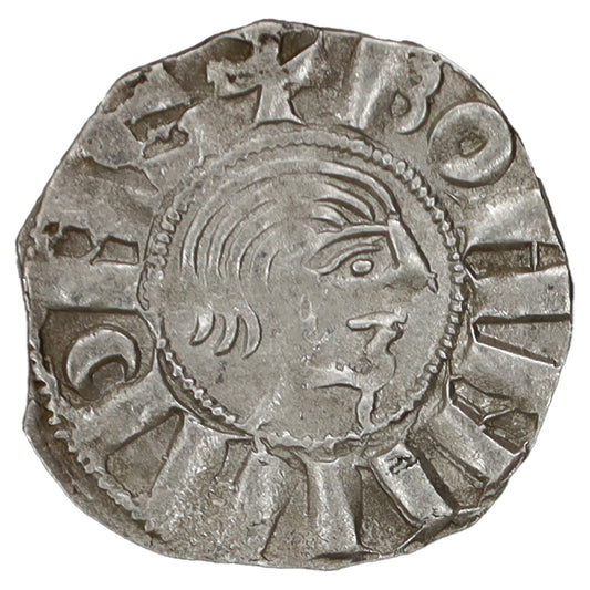 Crusader States 1149-63 Antioch Bohemond III Silver Denier Uncirculated (MS60)