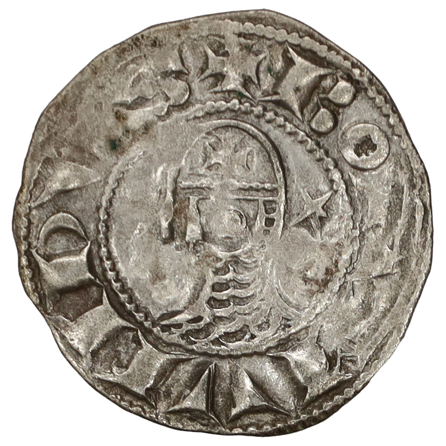 Crusader States 1163-1201 Antioch Bohemond III Silver Denier Extra Fine (EF40)
