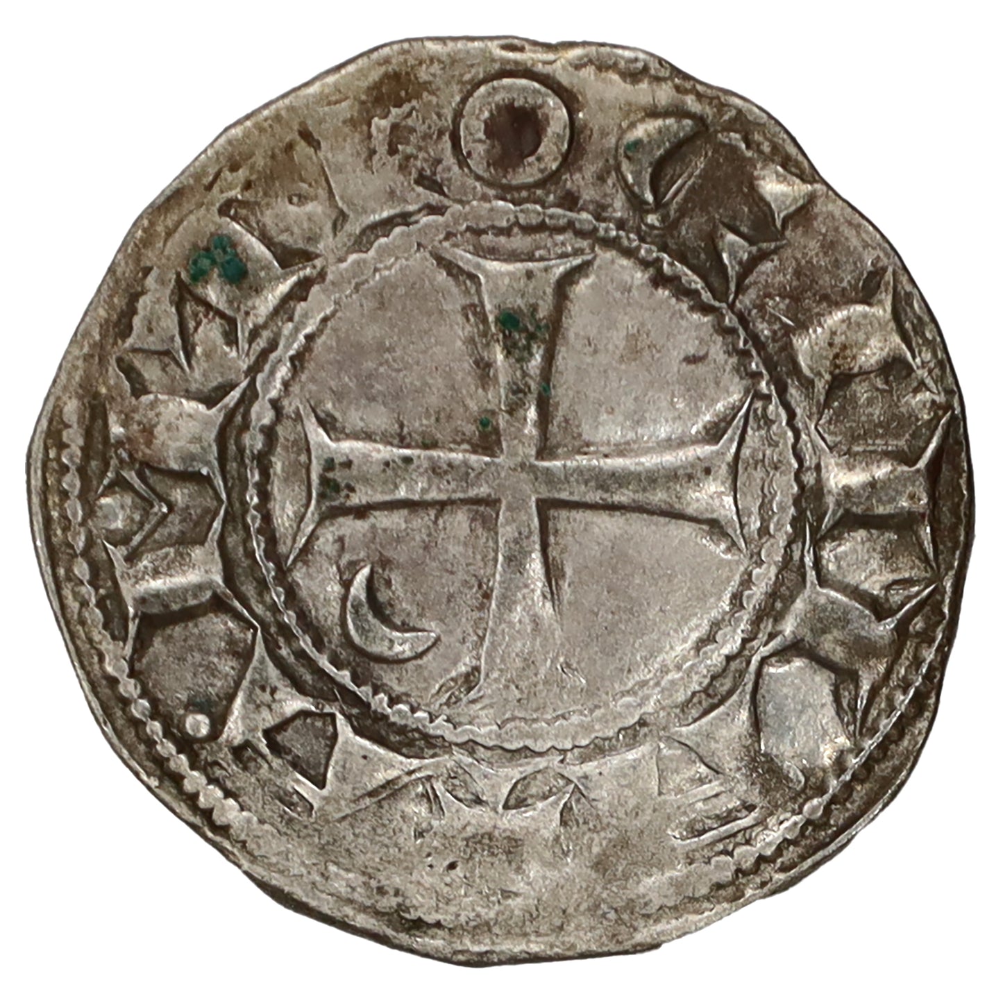 Crusader States 1163-1201 Antioch Bohemond III Silver Denier Extra Fine (EF40)