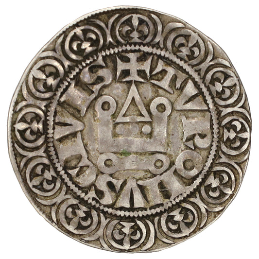 Germany 1347-55 Charles IV Groschen Tournois VF-EF (VF30)