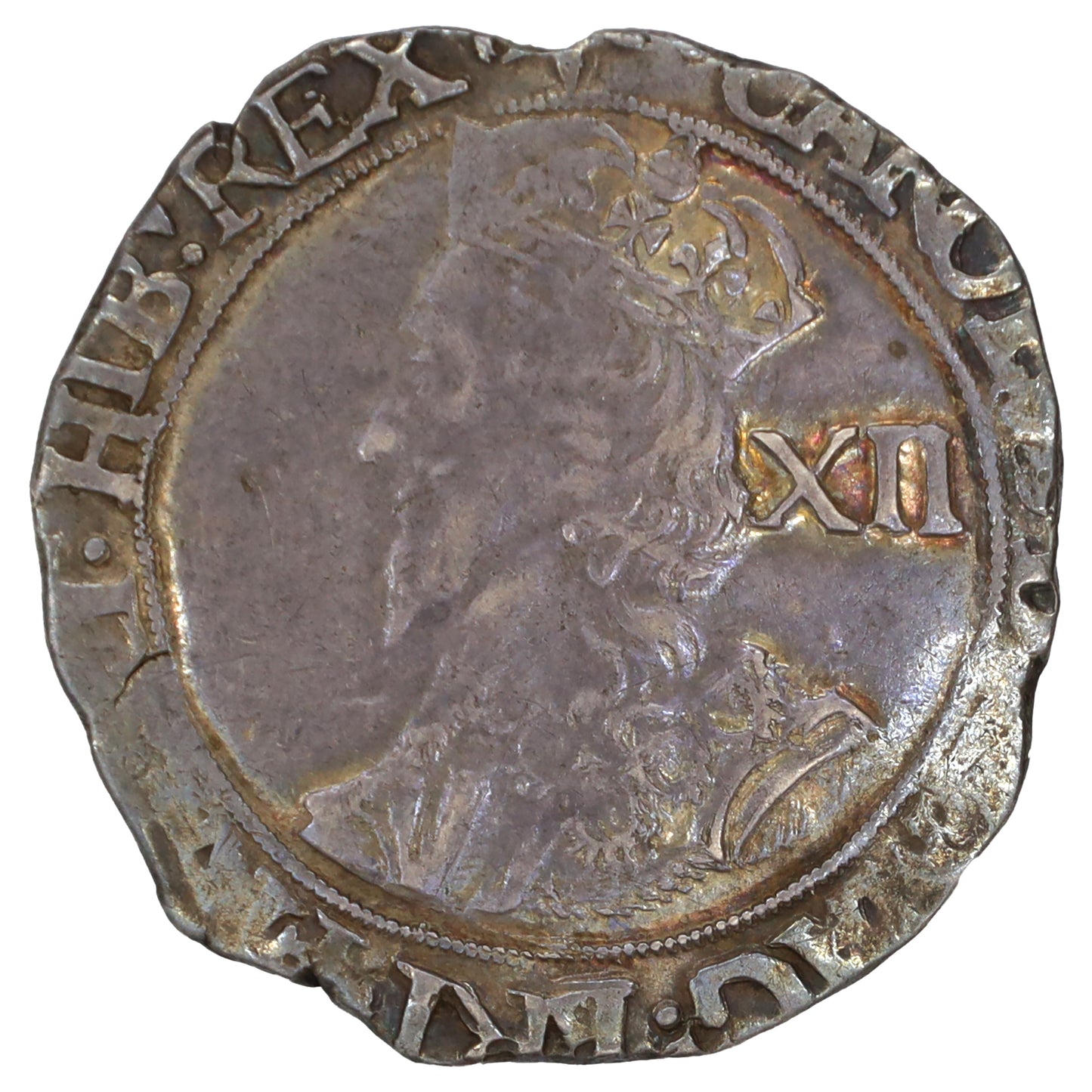 England 1640-41 Star Mintmark, Tower Mint Charles I Shilling EF-AU (EF45)