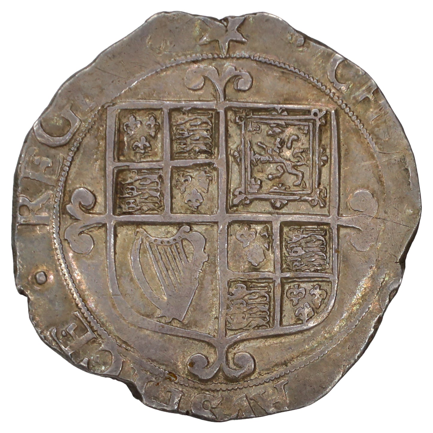 England 1640-41 Star Mintmark, Tower Mint Charles I Shilling EF-AU (EF45)