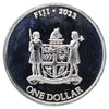 2013 Fiji $1 Taku Turtle 1/2oz. Silver w Gold-Plating (No Tax) Flaws