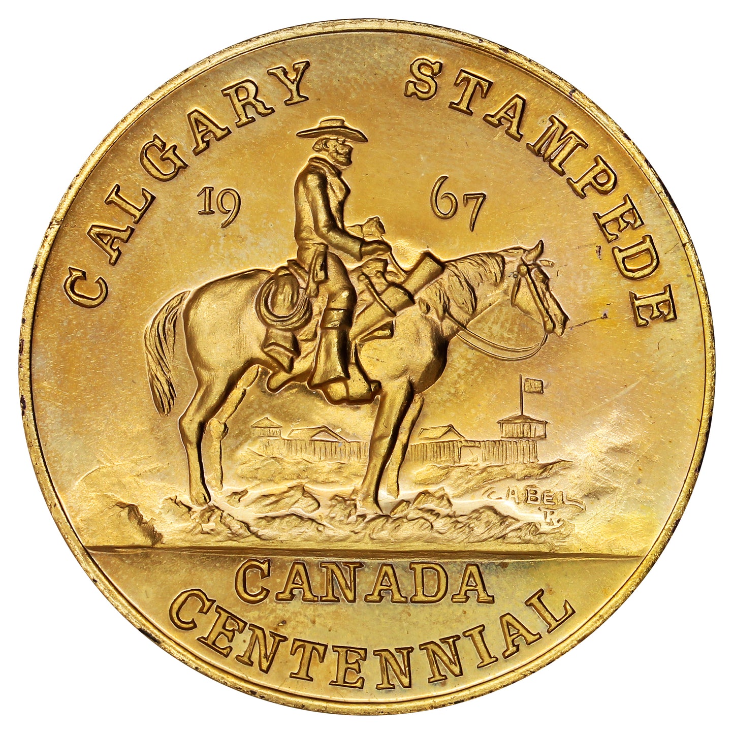1967 Calgary Stampede Canada Centennial Medallion