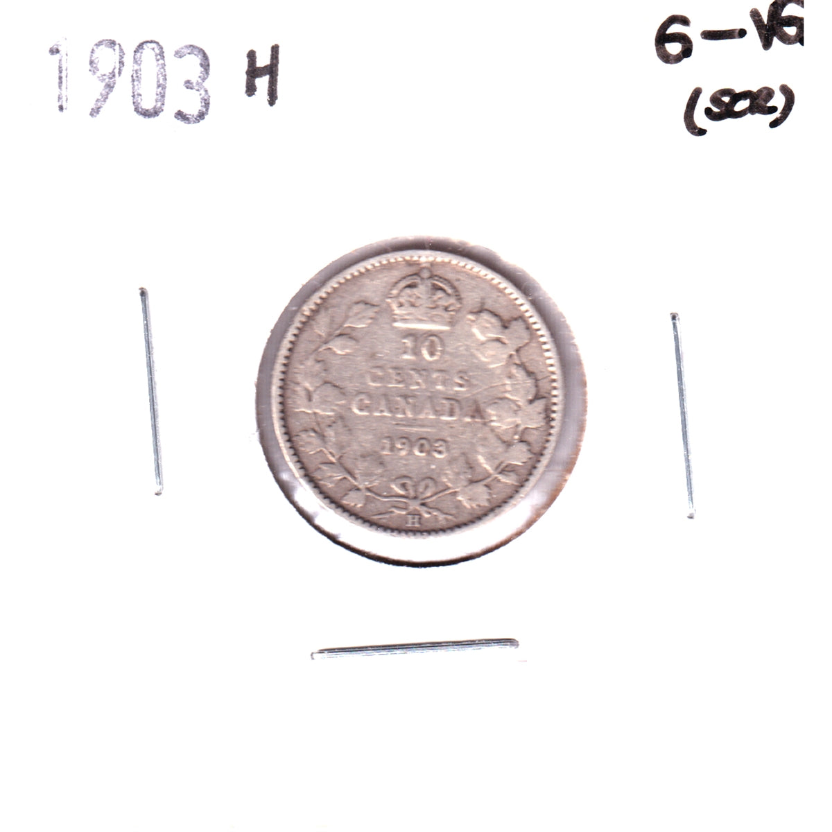 1903H Canada 10-cents G-VG (G6) Scratched, Cleaned or Impaired