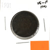1901 Canada 1-cent VG-F (VG10) Scratched, mark, or impaired