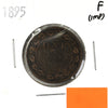 1895 Canada 1-cent Fine (F12) Nick or impaired