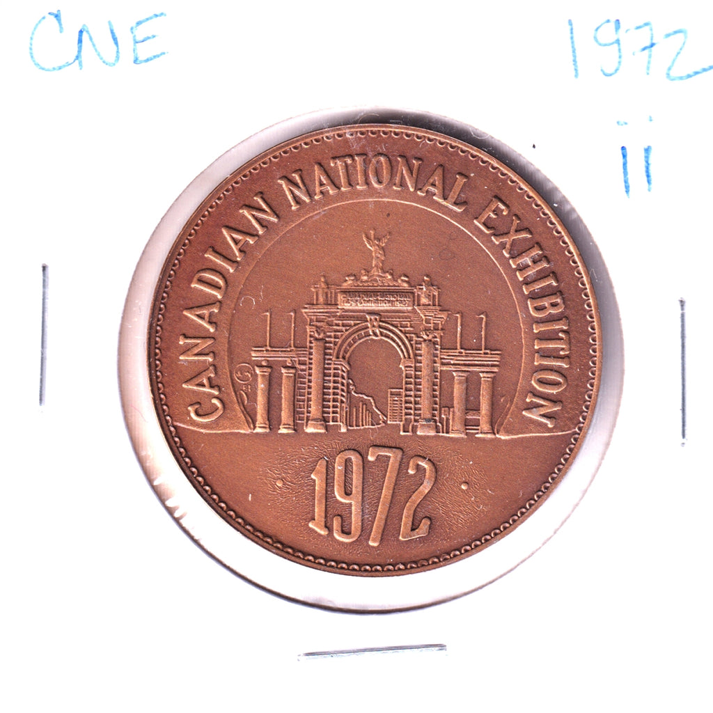 1972 Canadian National Exhibition (CNE) Medallion (Bronze colour)