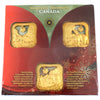 2008 Winter Scenes of Canada Set of 3 Gold-plated Ornaments by RCM (Lightly toned)