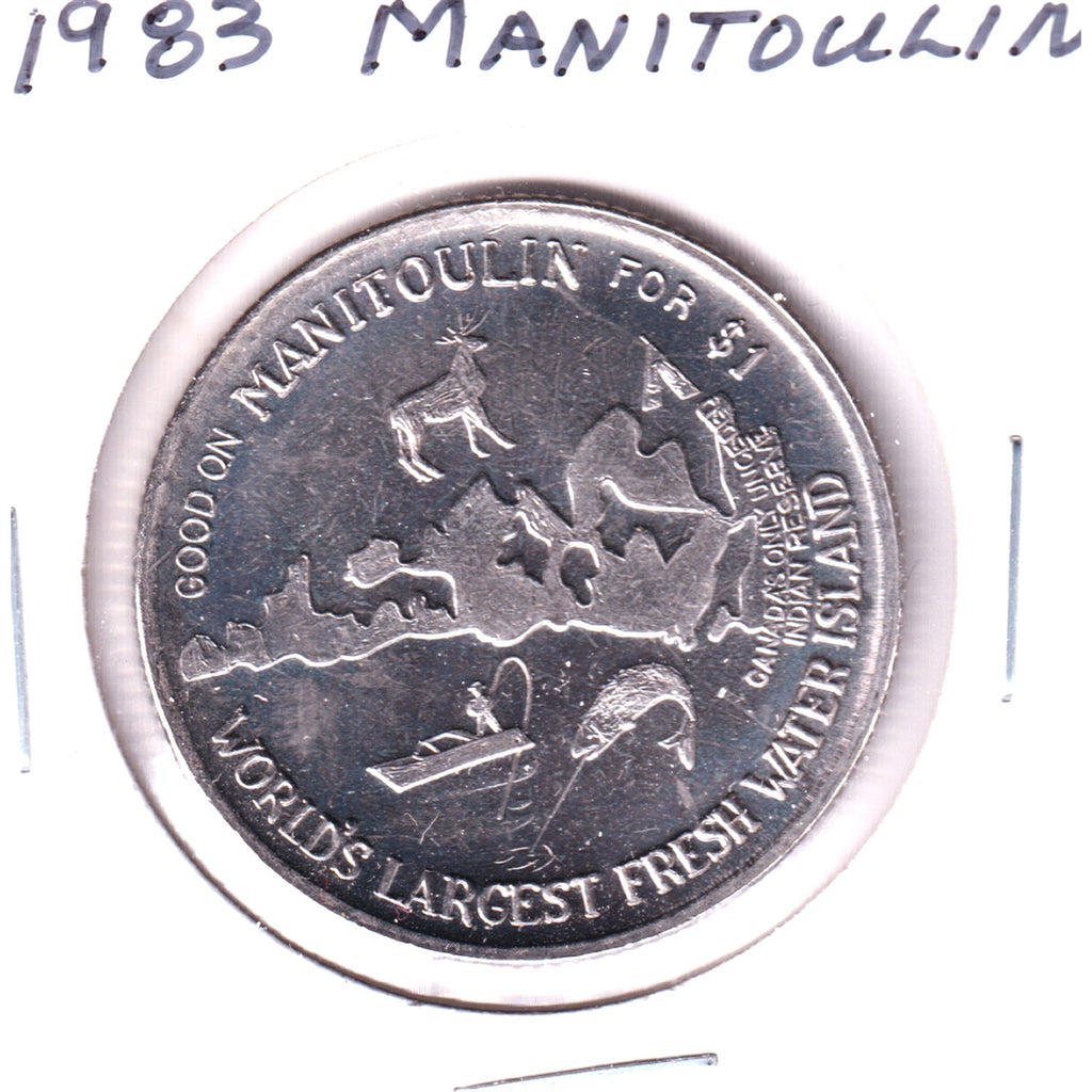 1983 Manitoulin Island Haweater Dollar Trade Token: World's Largest 1-day Cattle Sale