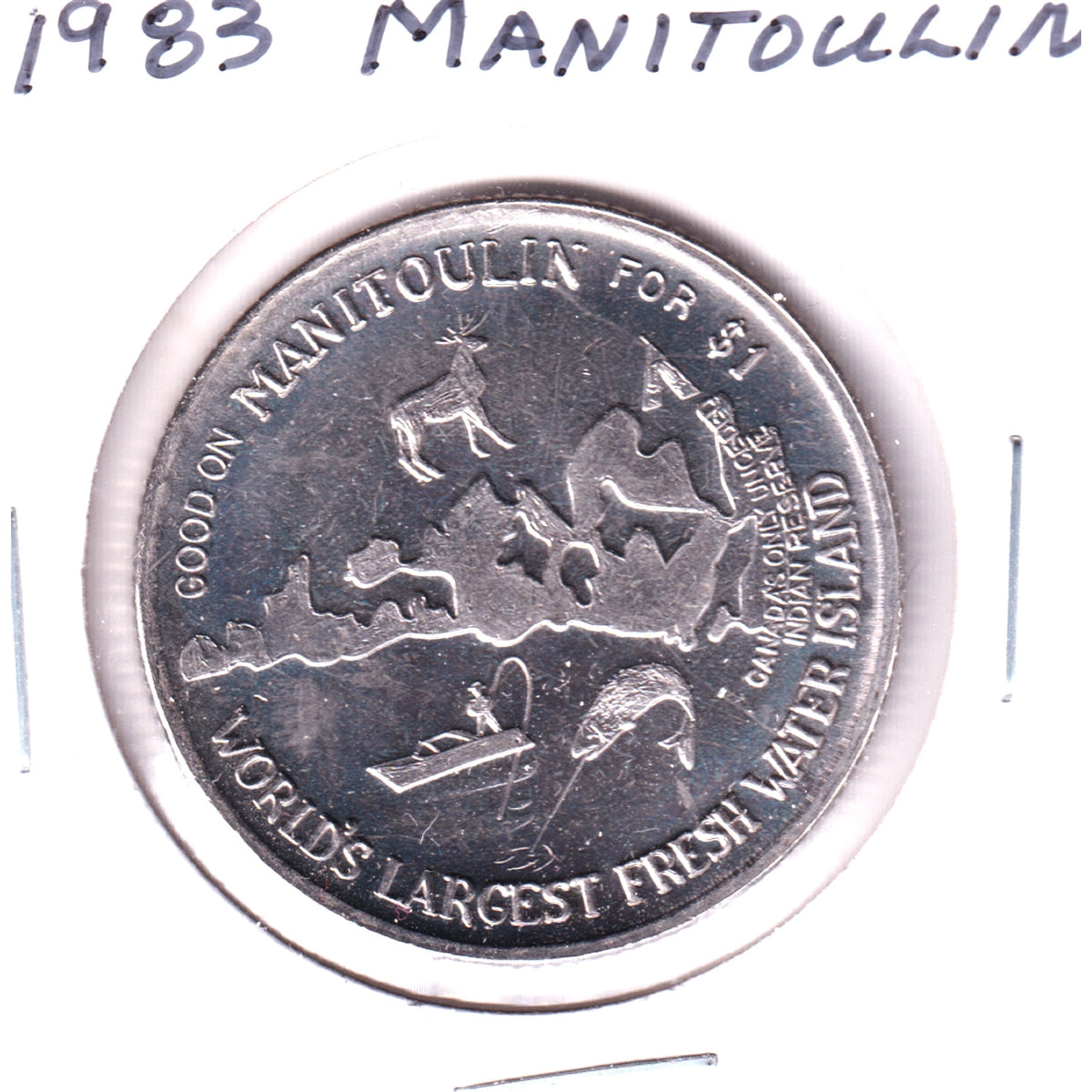 1983 Manitoulin Island Haweater Dollar Trade Token: World's Largest 1-day Cattle Sale