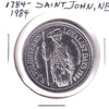 1984 Saint John, NB, Loyalist Days Trade Dollar Token: N.J. Volunteers (Spot)