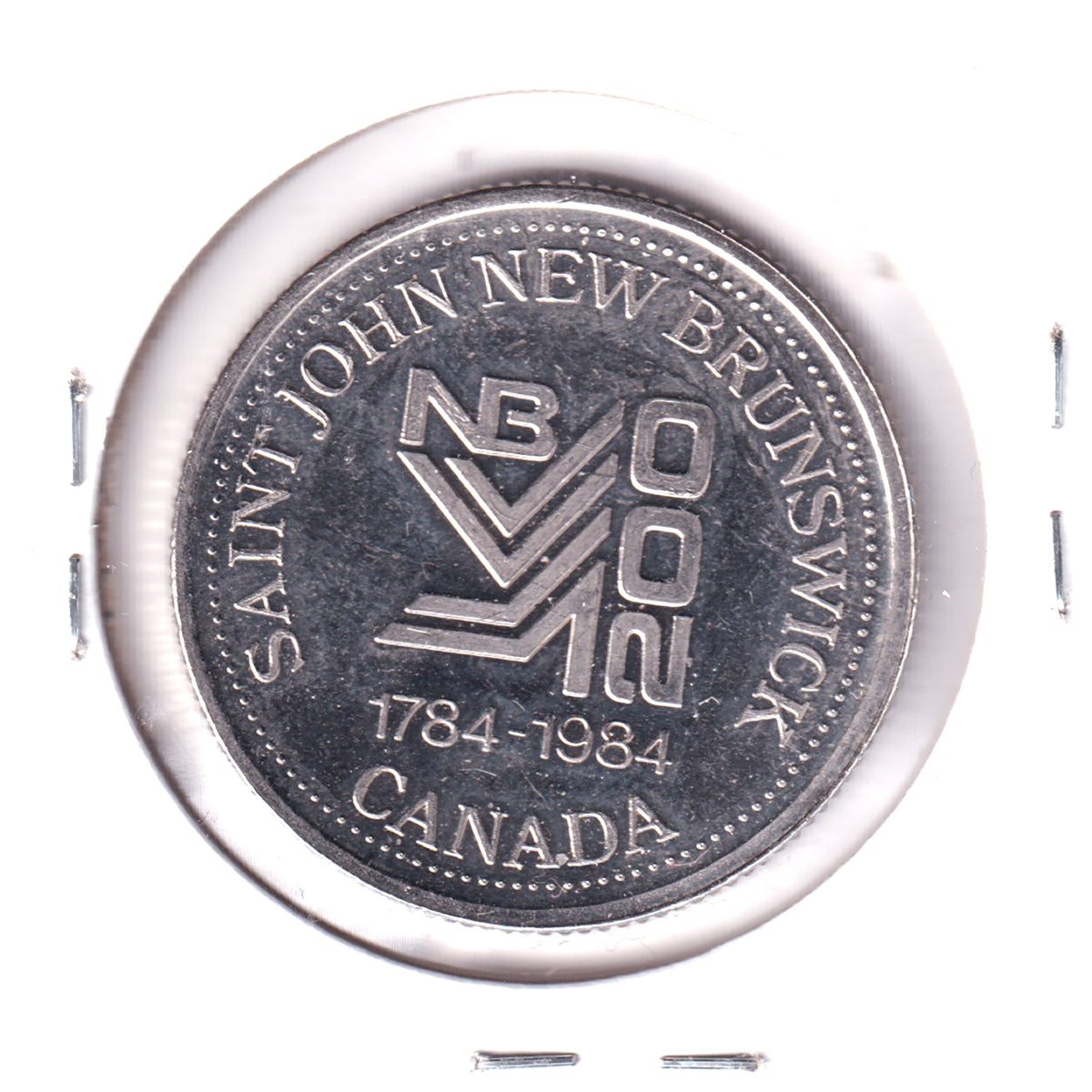 1984 Saint John, NB, Loyalist Days Trade Dollar Token: N.J. Volunteers (Spot)