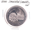 2000 Saugeen Shores, ON, $2 Trade Token: Home of Pumpkinfest