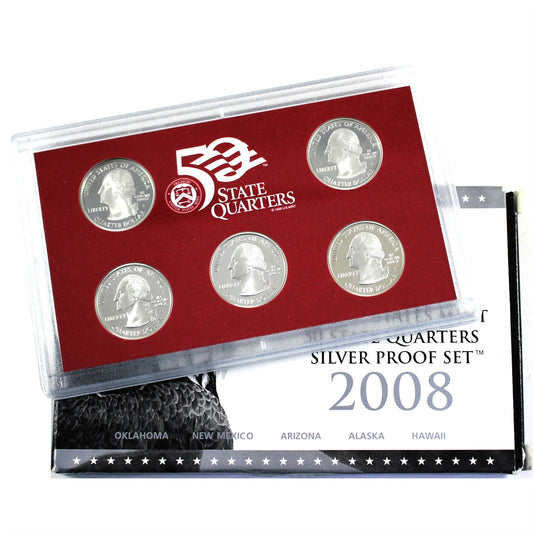 2008 USA 50 State Quarters Silver Proof Set (See Desc.)