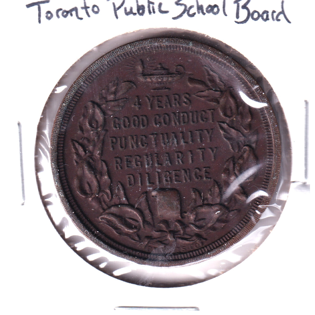 Toronto Public School Board 4 Years Good Conduct Medallion
