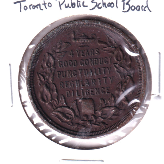 Toronto Public School Board 4 Years Good Conduct Medallion