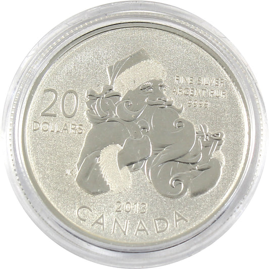 2013 Canada $20 for $20 Santa Fine Silver (TAX Exempt) Encapsulated coin only