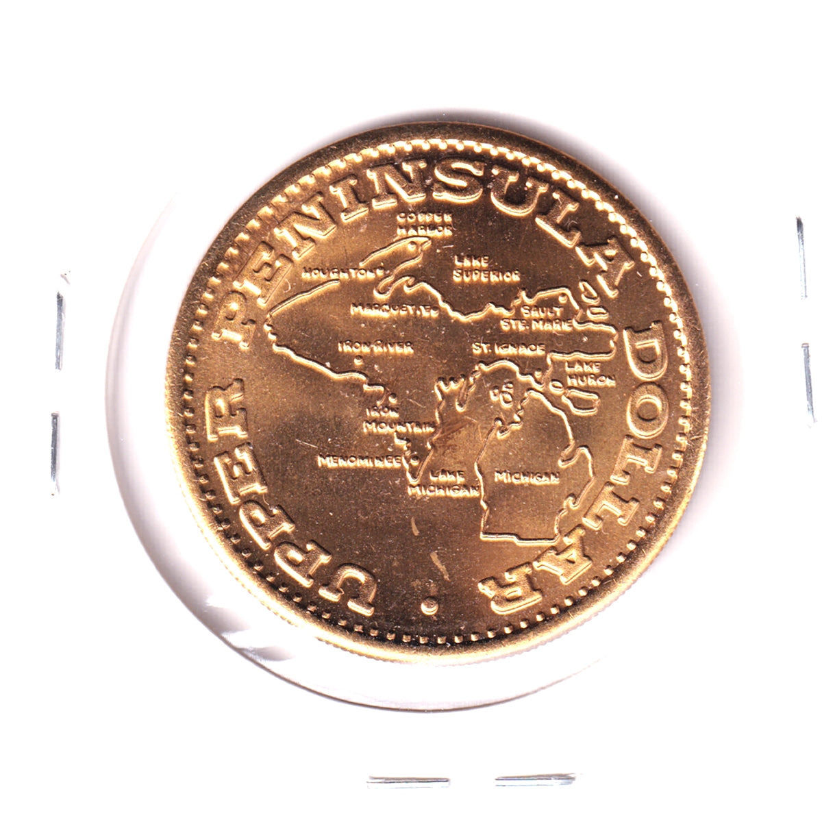 Michigan Upper Peninsula Dollar Medallion, Circa 1989