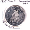 1985 Greater Summerside, PEI, Micmac Dollar Trade Token: Chief Membertou