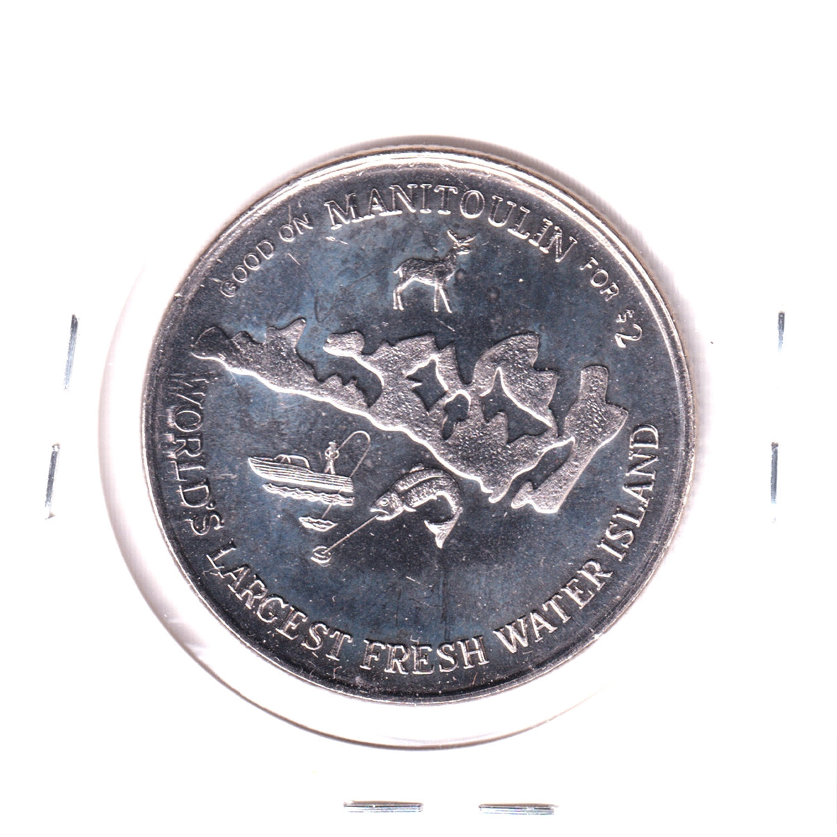 1994 Manitoulin Island Haweater $2 Trade Token: Manitoulin Centennial Manor