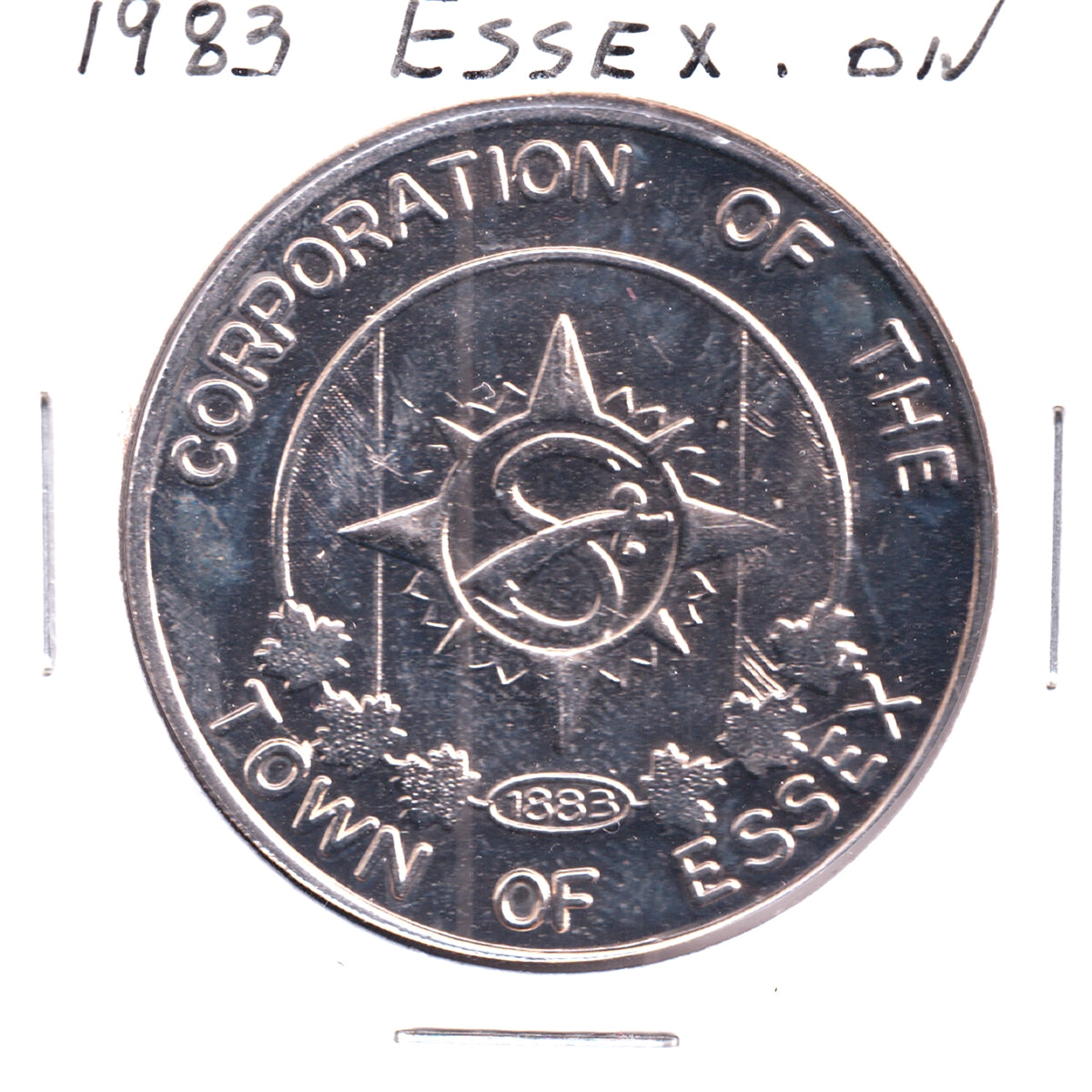 1983 Essex, Ontario, 100 Years of Dignity Trade Dollar Token