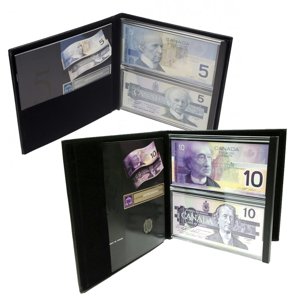 Pair of Lasting Impressions $5 & $10 Sets from Bank of Canada, 2 Sets (No Outer Box)