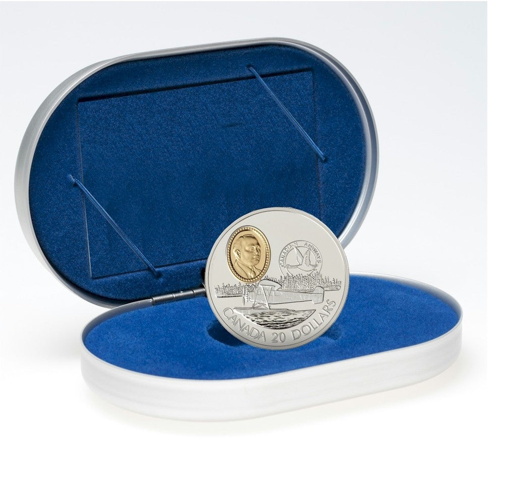 1993 Canada $20 Aviation - Fairchild 71C Sterling Silver Coin