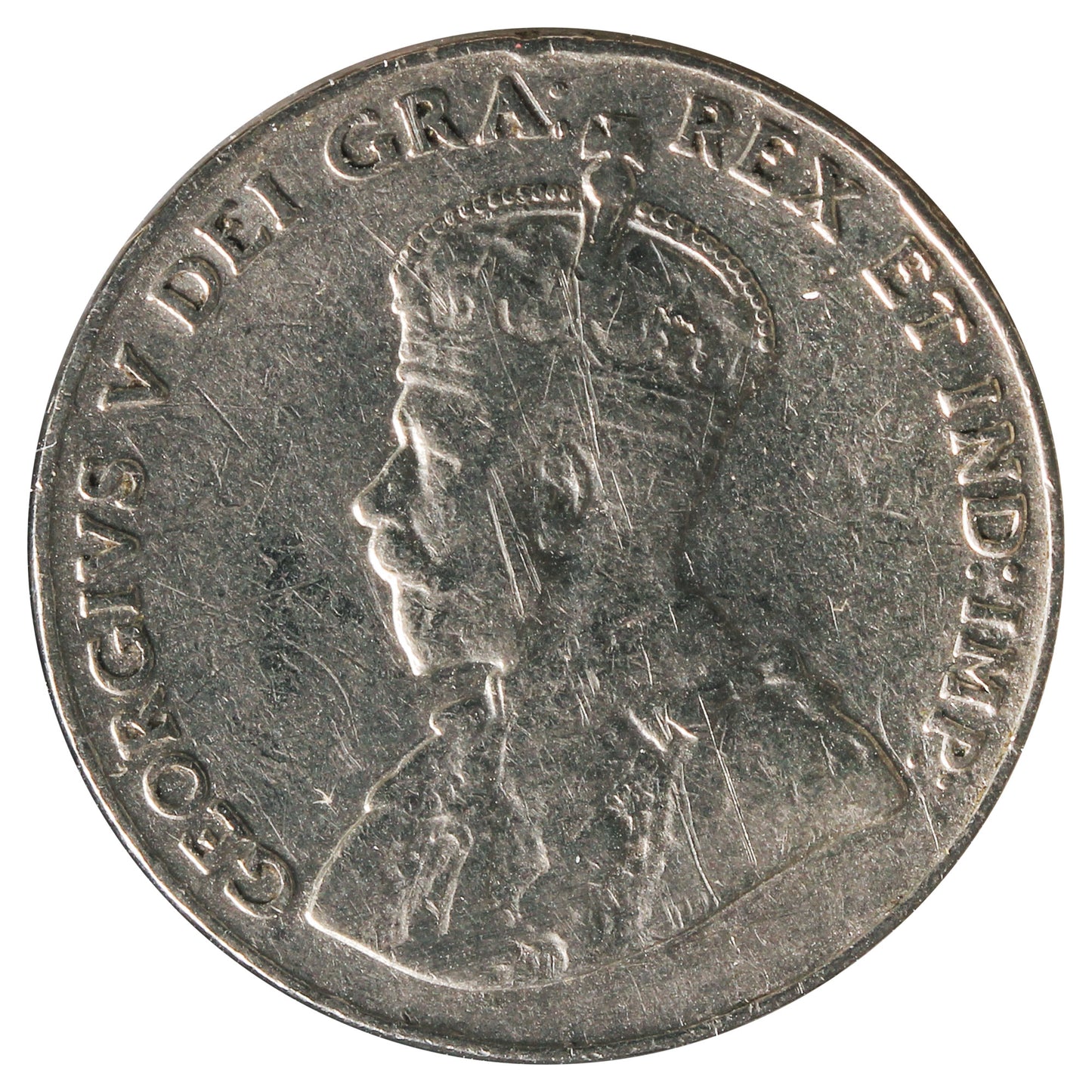 1928 Canada 5-Cents F-VF (F-15) Scratched, Cleaned or Impaired