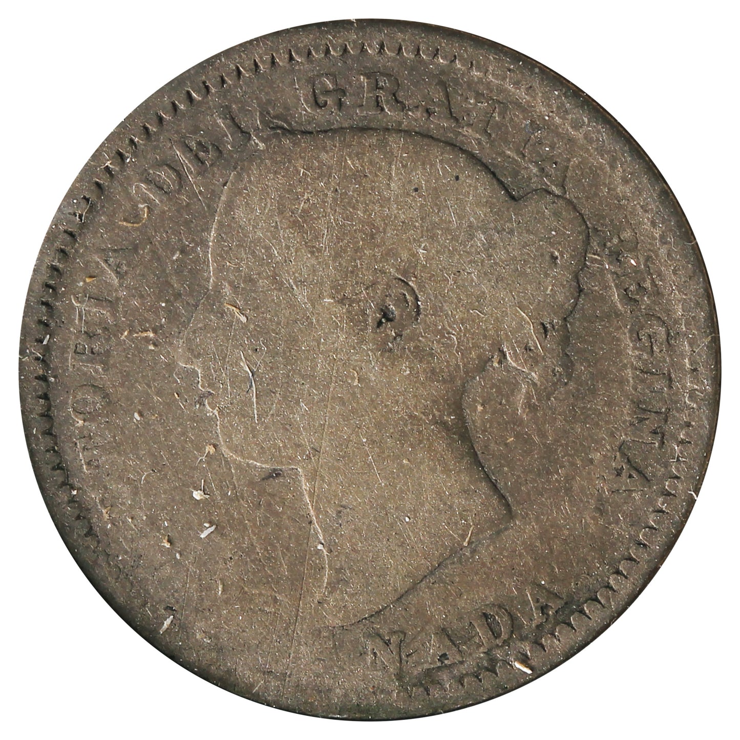 1891 21 Leaves Canada 10-cent About Good (AG-3) Scratched, Cleaned or Impaired