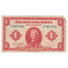 Netherlands 1943 1 Gulden Note, Pick #64a, VF