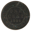1882H Obv. 2 Canada 1-cent VG-F (VG10) Scratched, Cleaned or Impaired