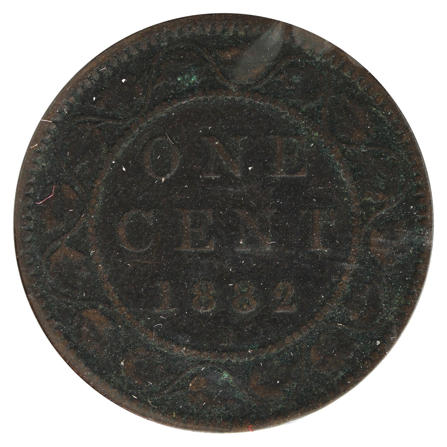 1882H Obv. 2 Canada 1-cent VG-F (VG10) Scratched, Cleaned or Impaired