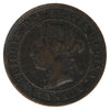 1882H Obv. 2 Canada 1-cent VG-F (VG10) Scratched, Cleaned or Impaired