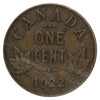 1922 Canada 1-cent Fine (F12) Scratched, Cleaned or Impaired
