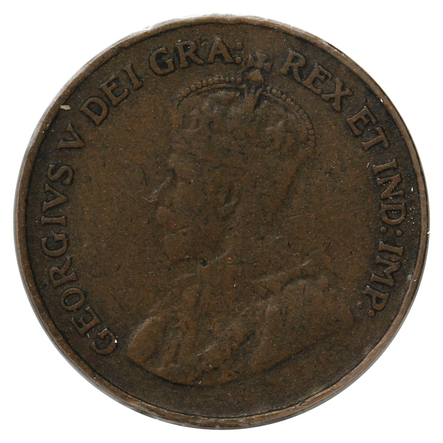 1922 Canada 1-cent Fine (F12) Scratched, Cleaned or Impaired
