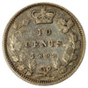 1899 Small 9's Canada 10-cents F-VF (F15) Scratched, Cleaned or Impaired