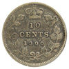 1900 Canada 10-cents Fine (F-12) Scratched, Cleaned or Impaired