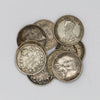Group lot of 10x Canada Silver 5-cents 1902 to 1920 (Guaranteed all different dates). 10Pcs.