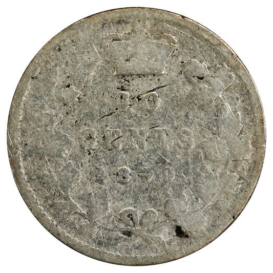 1899 Small 9s Canada 10-cent About Good (AG3) Scratched, Cleaned or Impaired