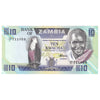 Zambia 1986 10 Kwacha Note, Pick #26c, CUNC