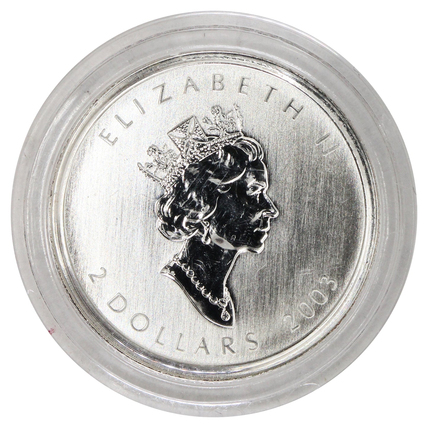 2003 Canada $2 Hologram 1/10oz. 15th Anniversary Silver Maple Leaf (No Tax)