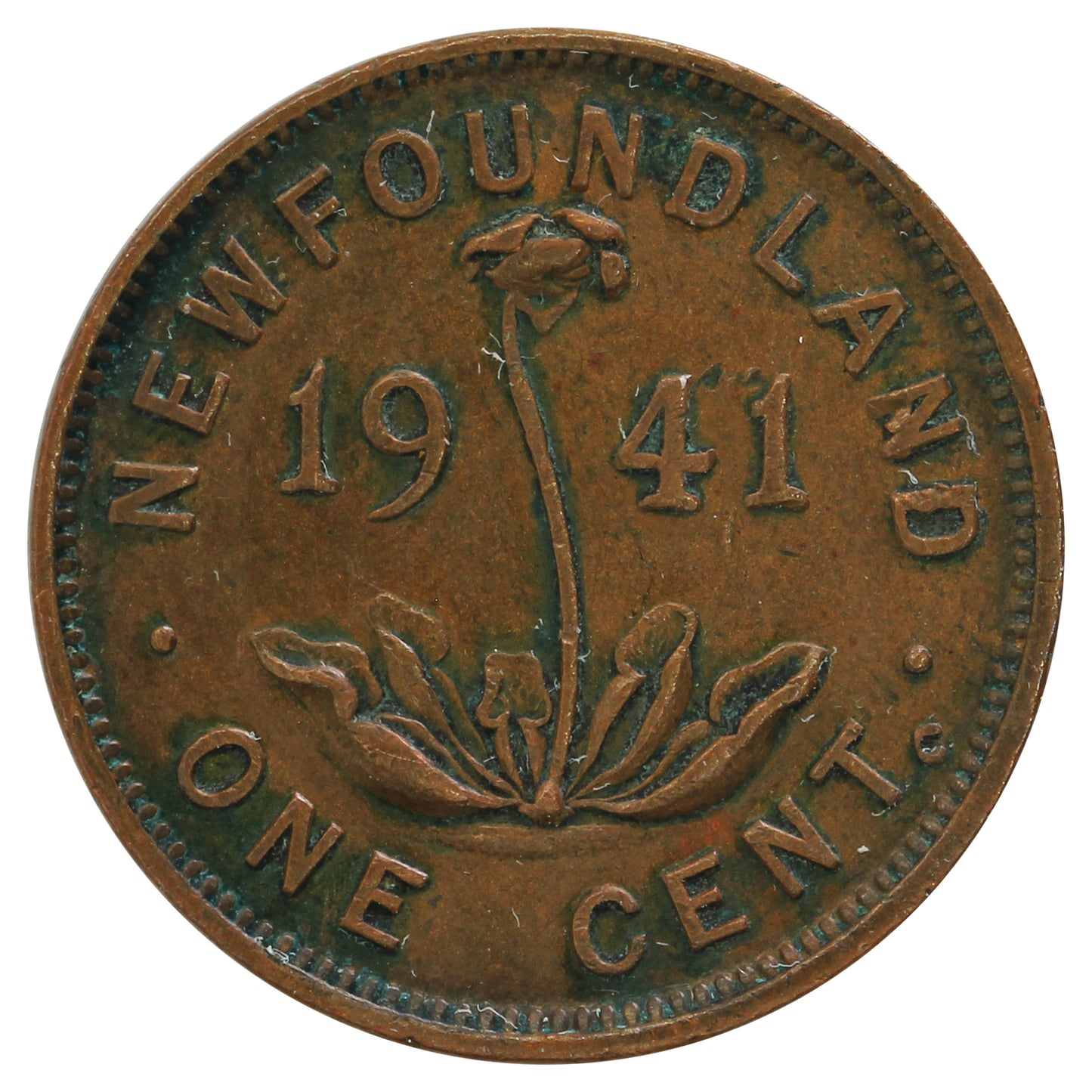 1941C Newfoundland 1-cent VF-EF (VF30) Scratched, Cleaned or Impaired