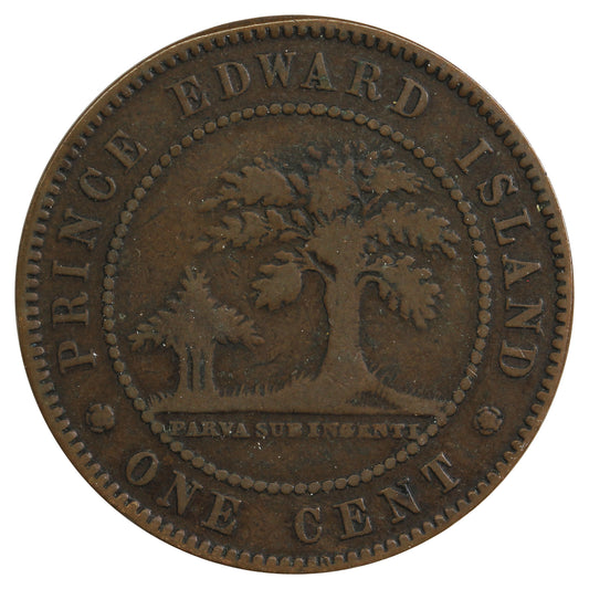 1871 Prince Edward Island 1-cent G-VG (G6) Scratched, Cleaned or Impaired